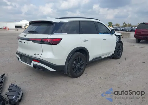 2025 Infiniti Qx60 Luxe Awd z USA, uszkodzony, nr VIN 5N1AL1FS7SC350961